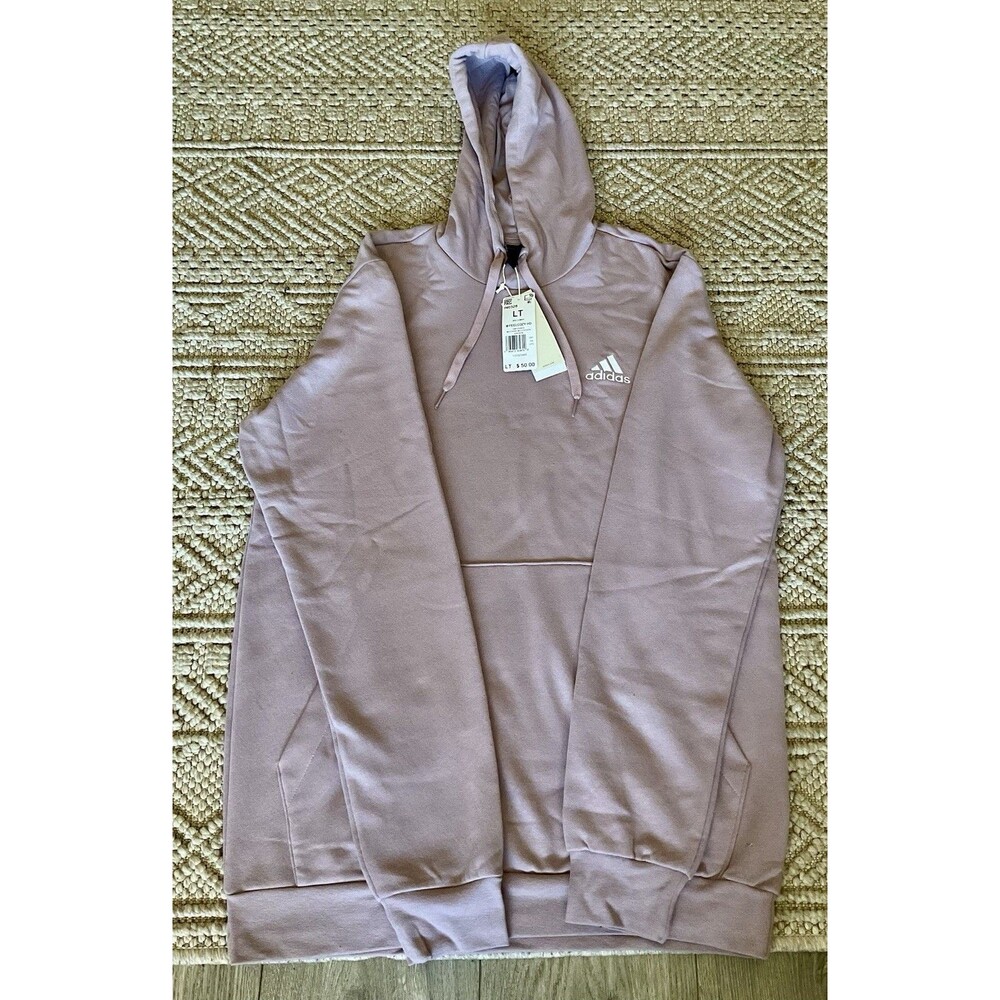 Adidas Essentials Pullover Hoodie Mauve IN0328 Men’s Large Tall LT